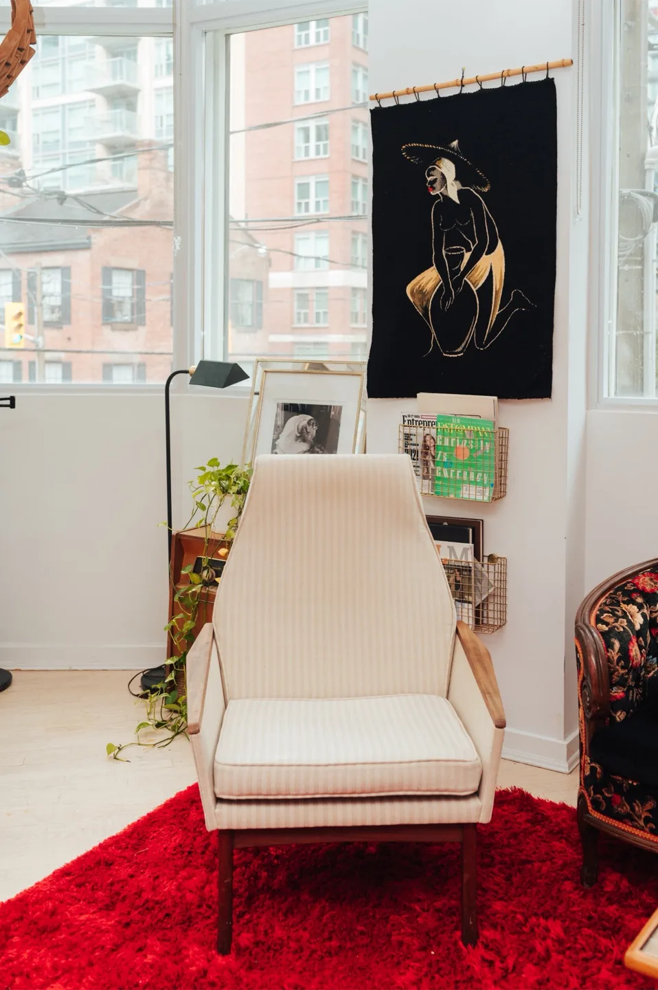 MCM Vintage High-Back Arm Chair 🤎 thumbnail