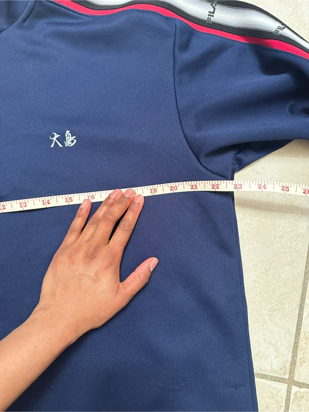 Fila Navy Blue Pullover Jacket image indicator(4)