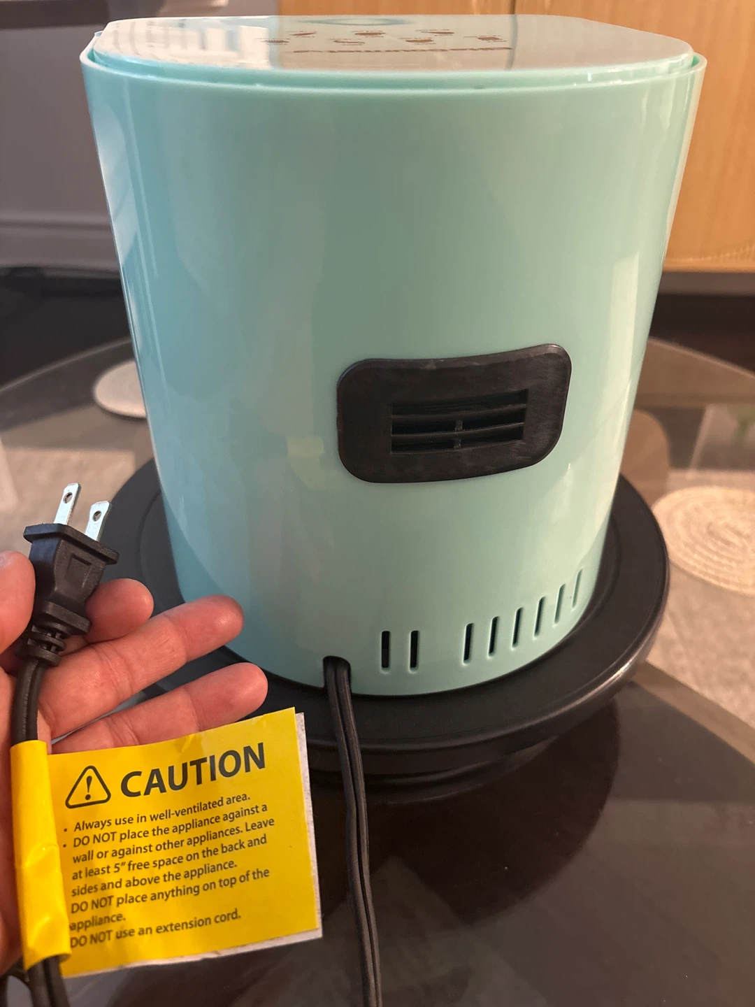 NEW Elite Gourmet 1QT Oil-Free Air Fryer - Mint Green - photo 2