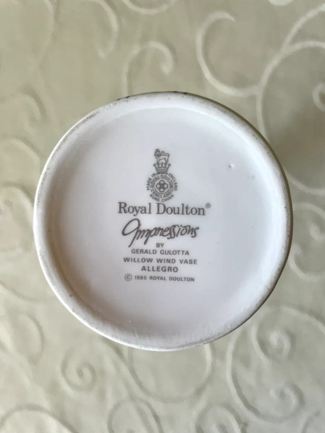 Royal Doulton Impressions Willow Wind Allegro Bud Vase 🎁 image indicator(3)