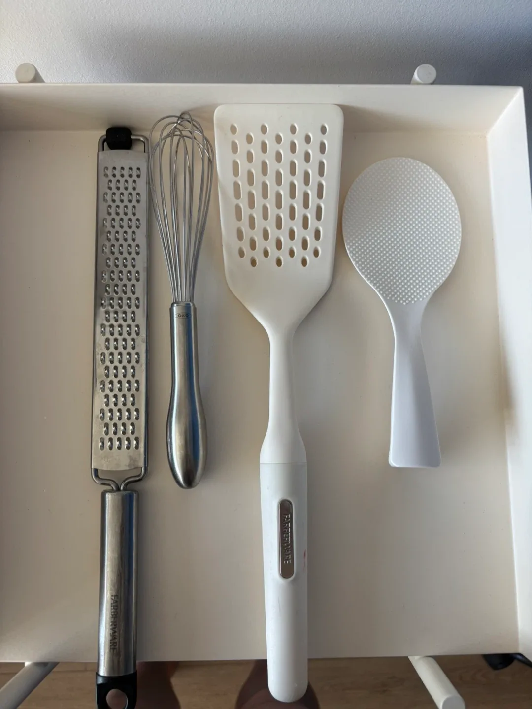 $5 each kitchen tools (grater, rice spatula, whisk, flipper) thumbnail