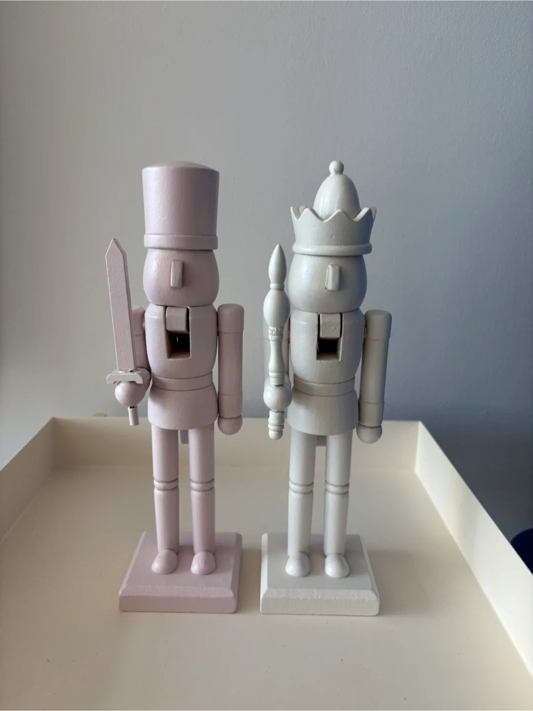 Jillian Harris Christmas Collection Pink/White Nutcrackers thumbnail