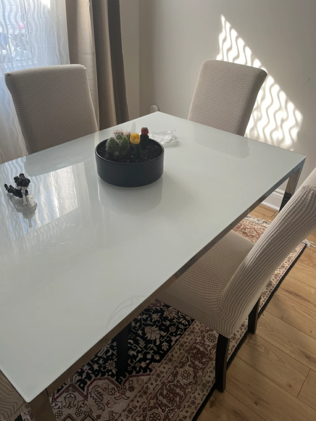 IKEA TORSBY Table Chrome-Plated/High-Gloss White - photo 4