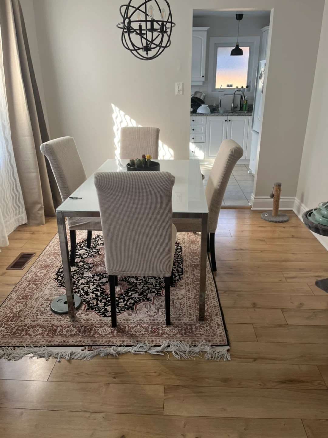 IKEA TORSBY Table Chrome-Plated/High-Gloss White - photo 5