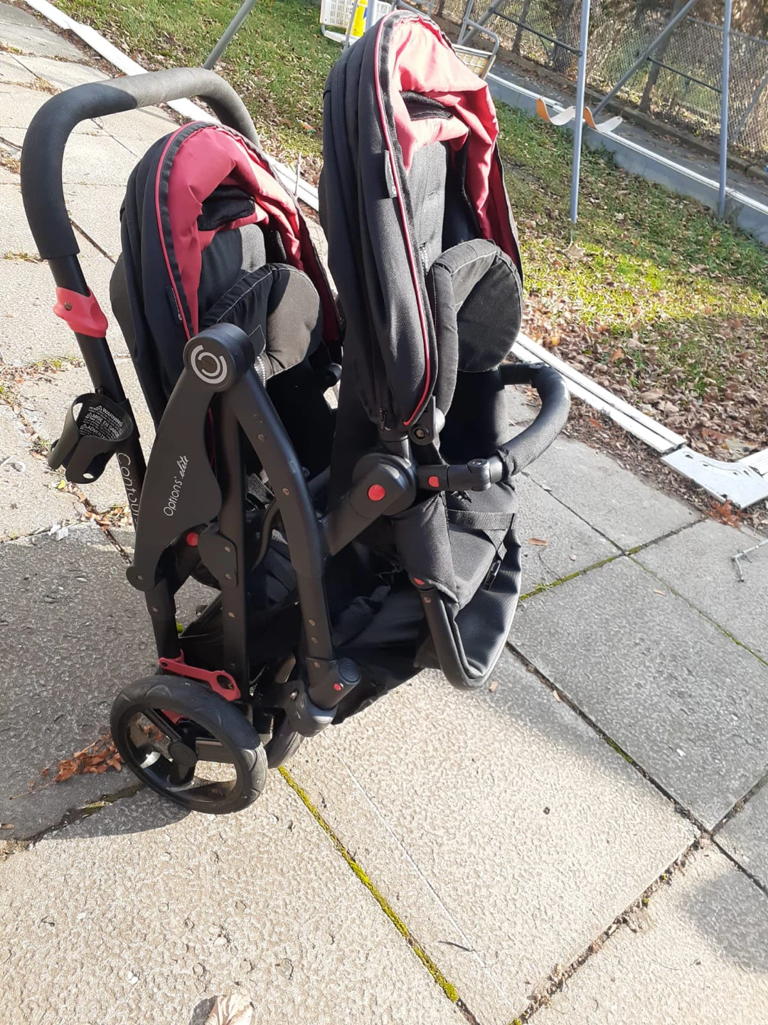 Contours Options Elite V2 Double Stroller - Black/Red - photo 3