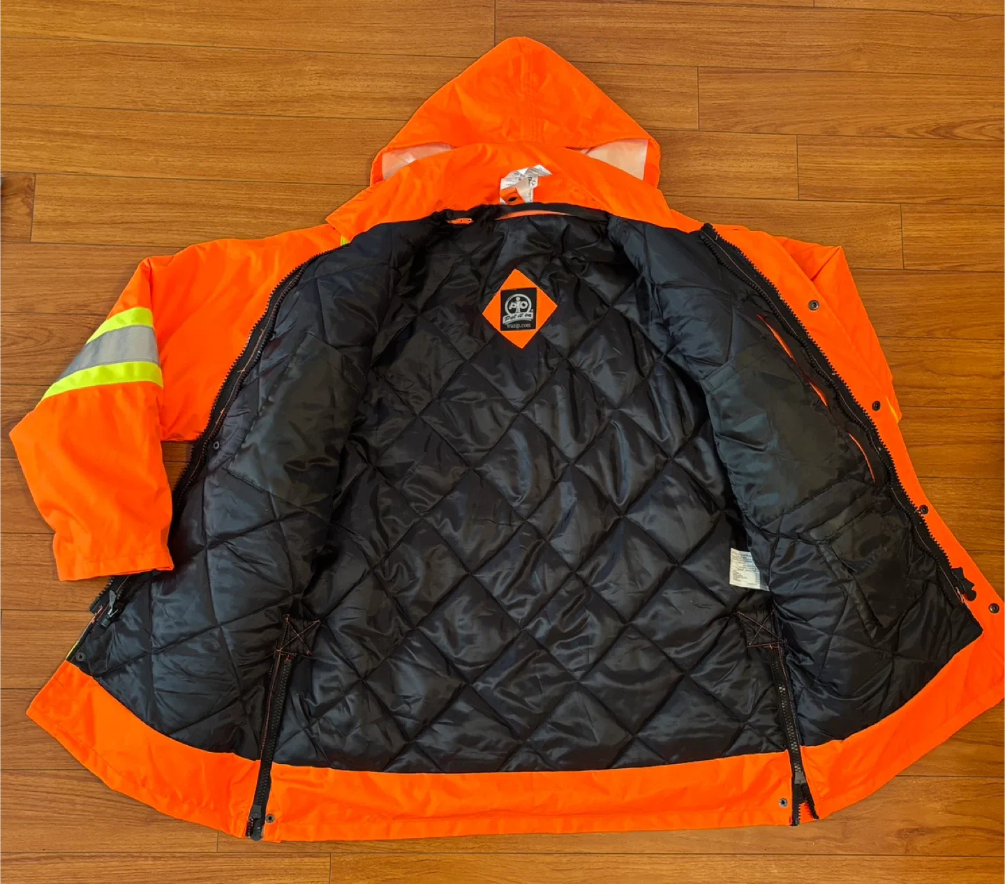 New Wastesco Safety Parka - High Visibility Orange (XL) image indicator(2)