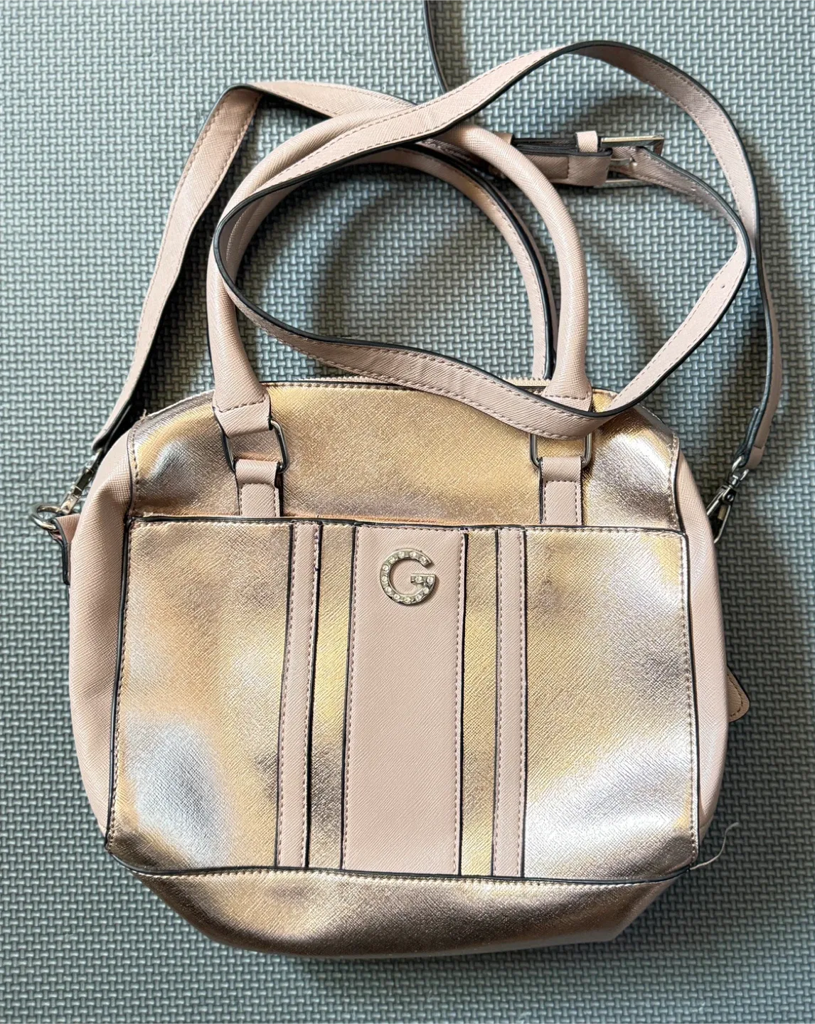 Guess Rose Gold Satchel Bag thumbnail