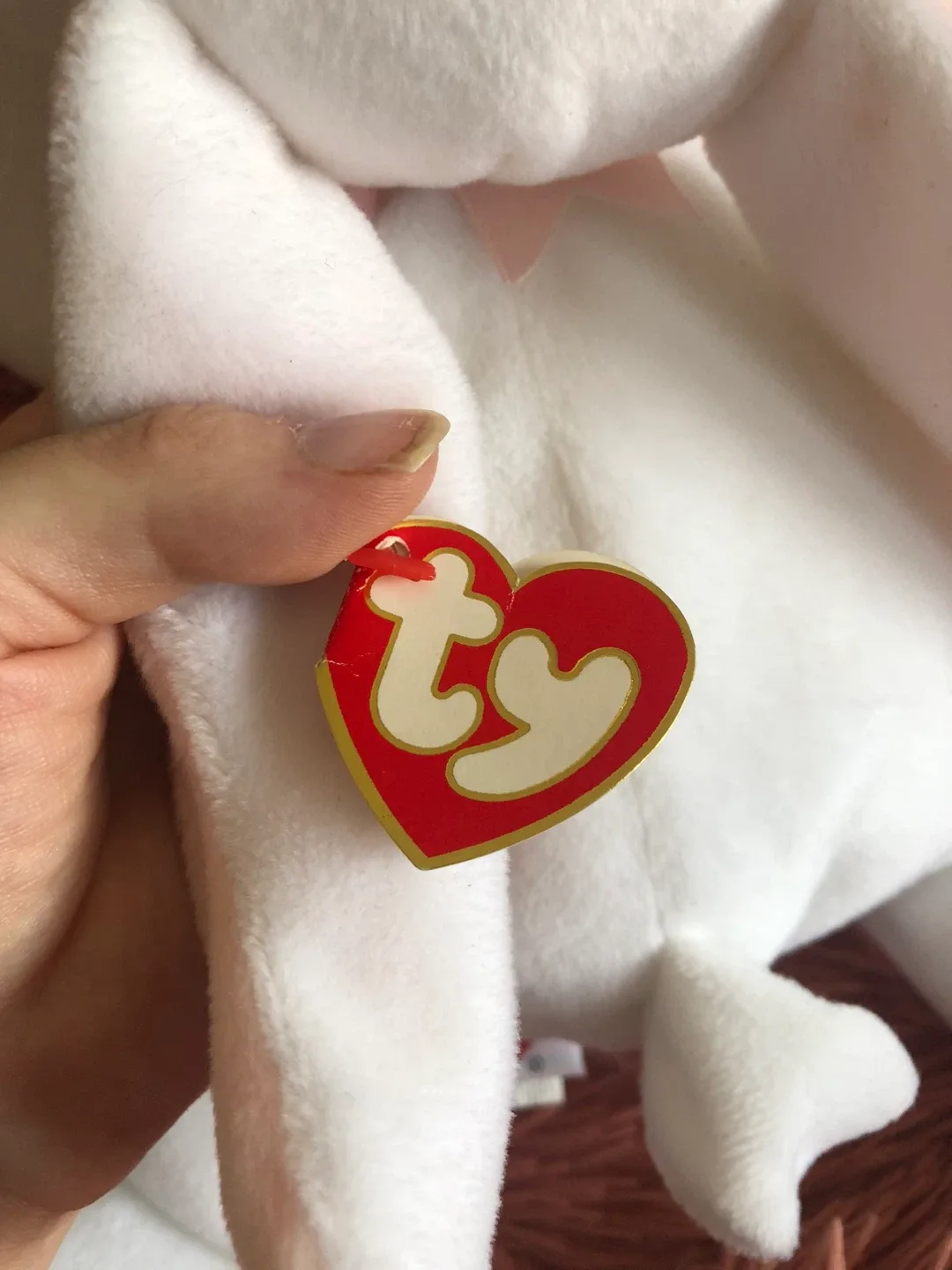 TY Beanie Baby Pillow Pals Collection Clover Bunny image indicator(4)