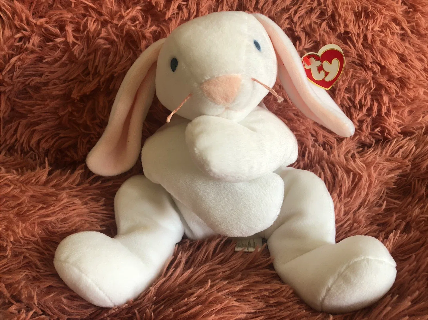 TY Beanie Baby Pillow Pals Collection Clover Bunny thumbnail