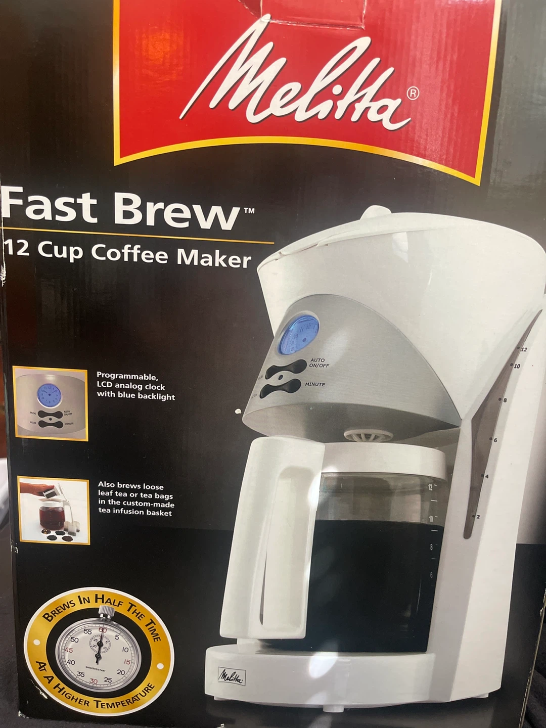 Melitta fast brew 12 cup coffee maker - photo 2