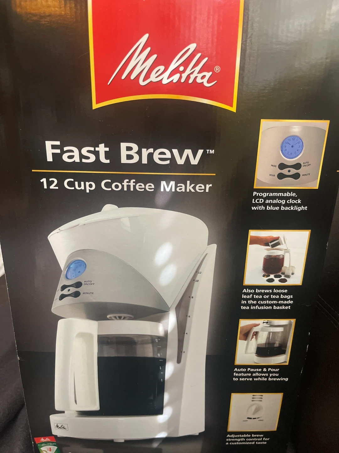 Melitta fast brew 12 cup coffee maker