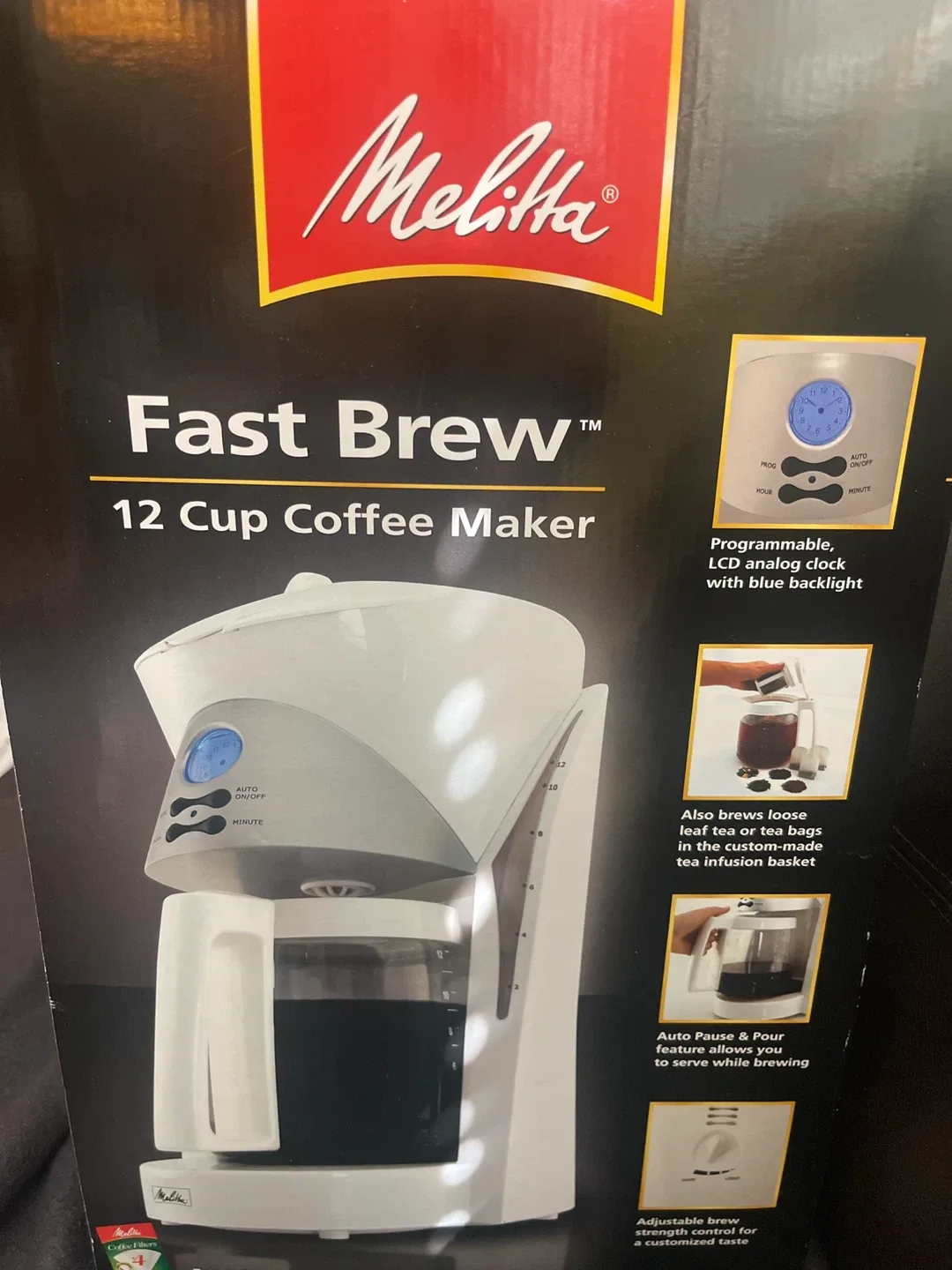 Melitta fast brew 12 cup coffee maker thumbnail