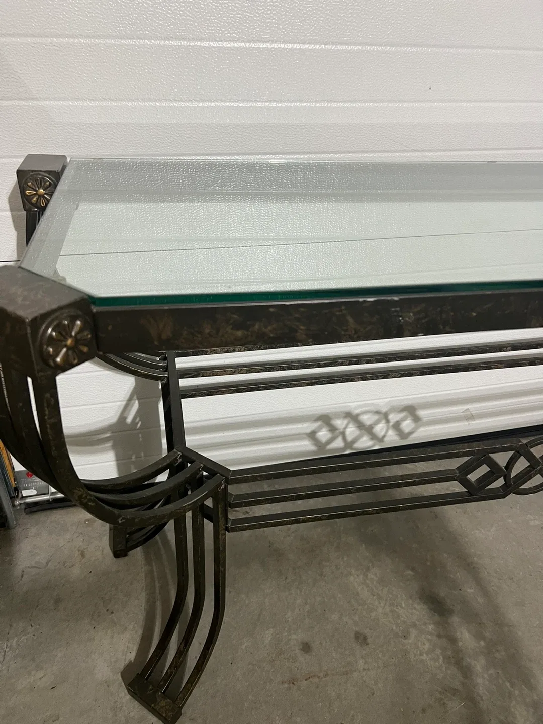 Glass Top Console Table image indicator(3)