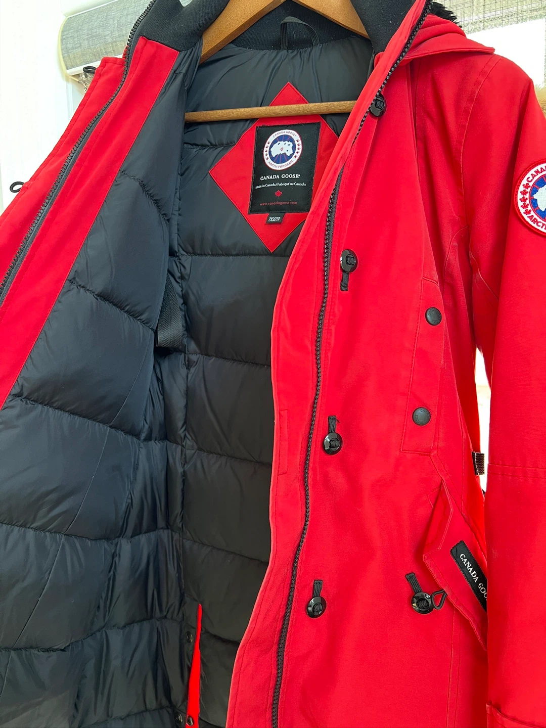 Canada Goose Red Parka - Size 2XS - photo 2
