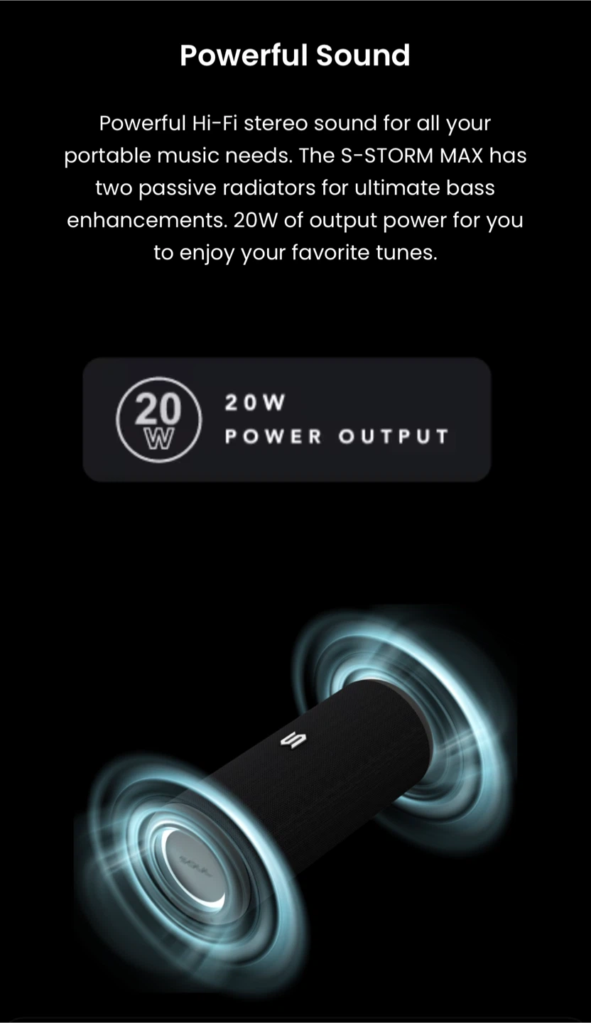 SOUL S-STORM MAX Bluetooth Speaker - Waterproof - photo 4