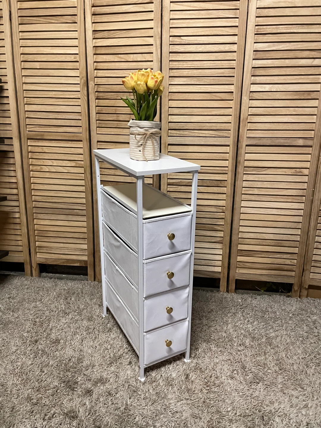 White Storage Drawer