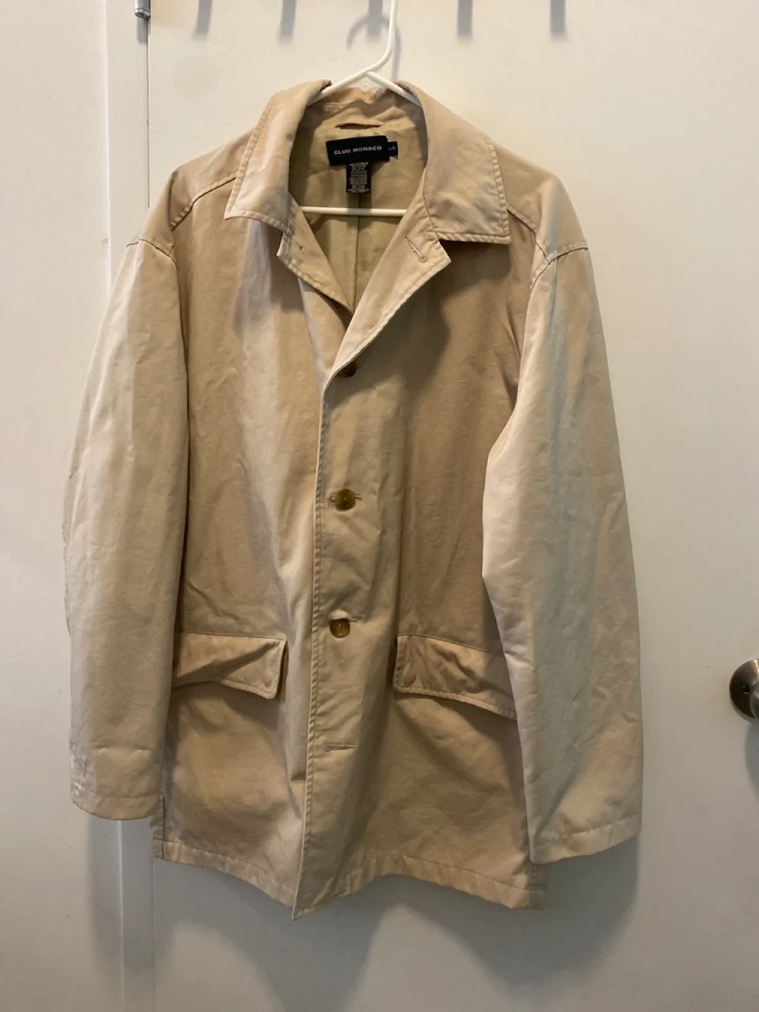 Club Monaco Beige Jacket - Size Large thumbnail