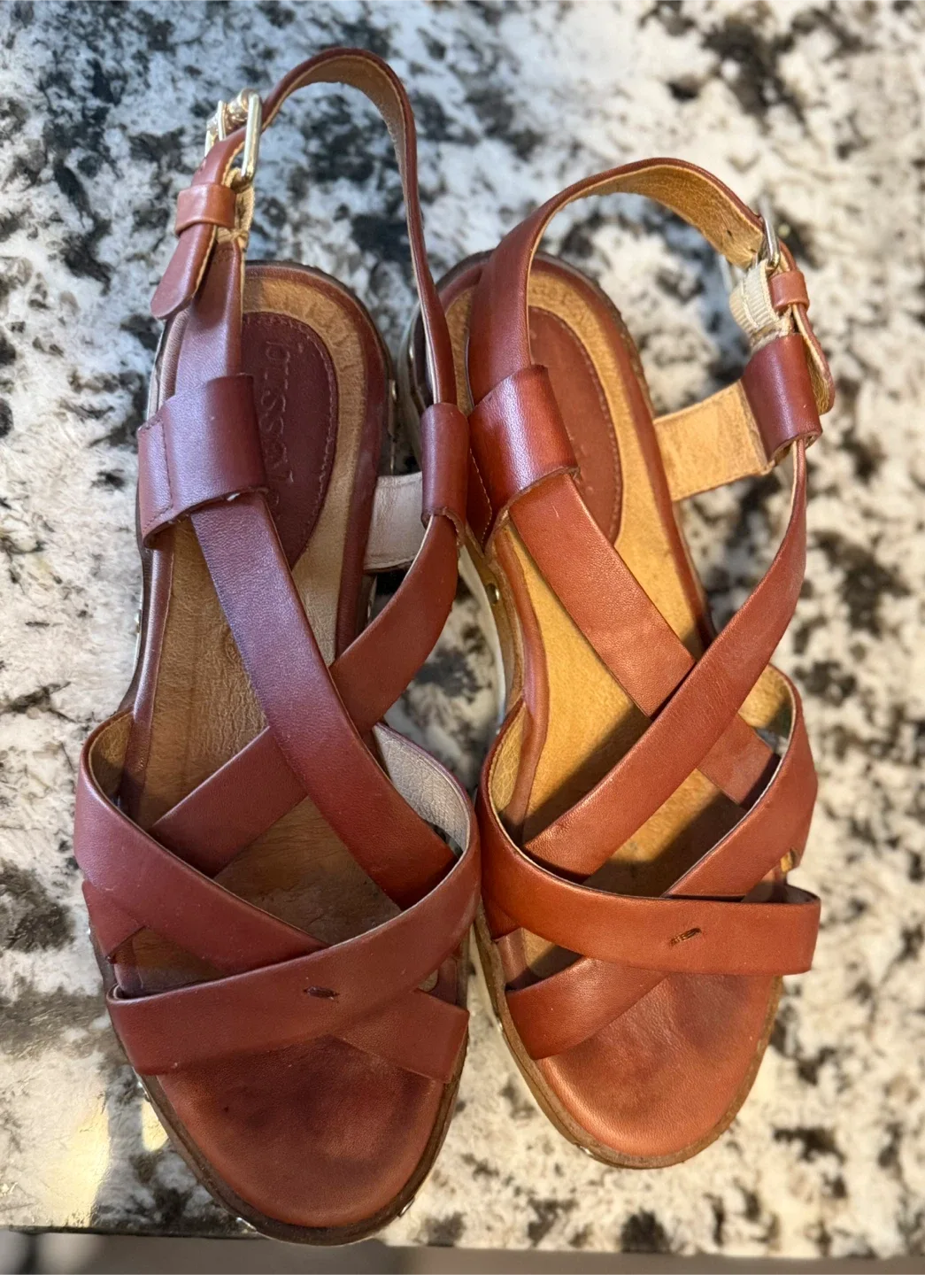 Bussola Leather Sandals thumbnail
