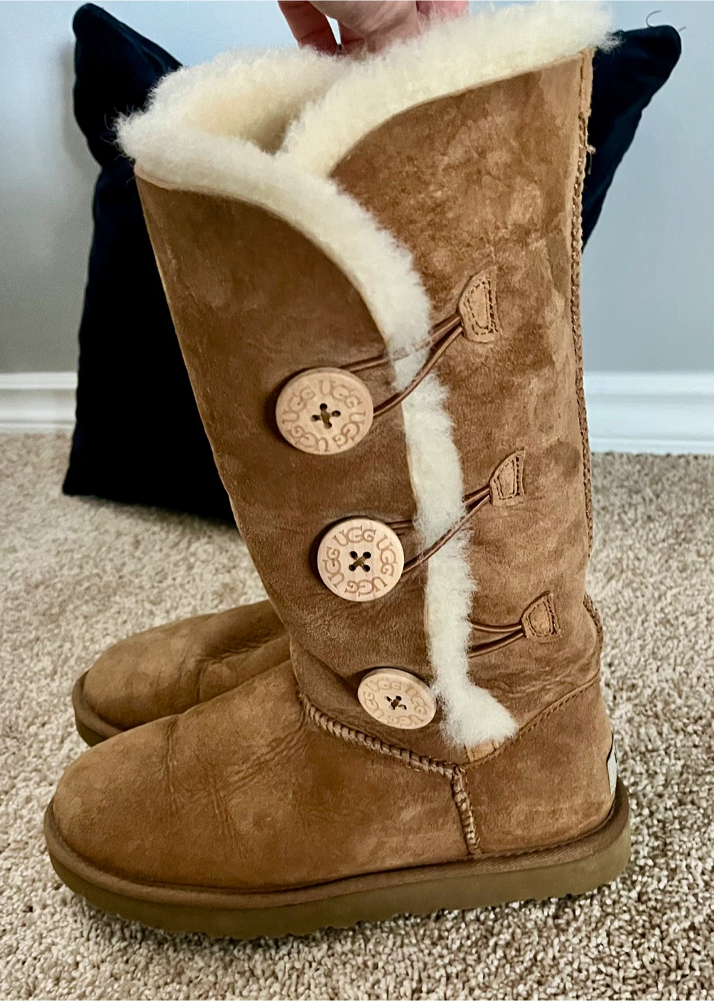 UGG Tall Three Button Wraps Boots - Chestnut - photo 2