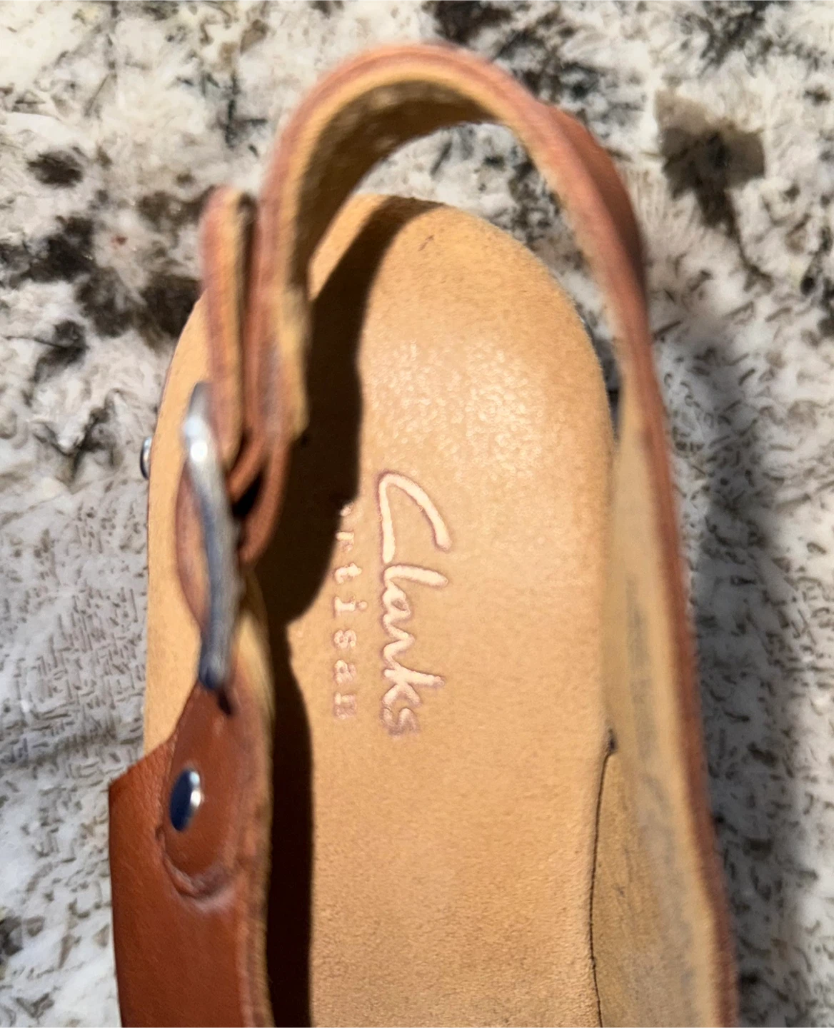 Clarks Artisan Heel Sandals US 7 — Tan Leather - photo 5