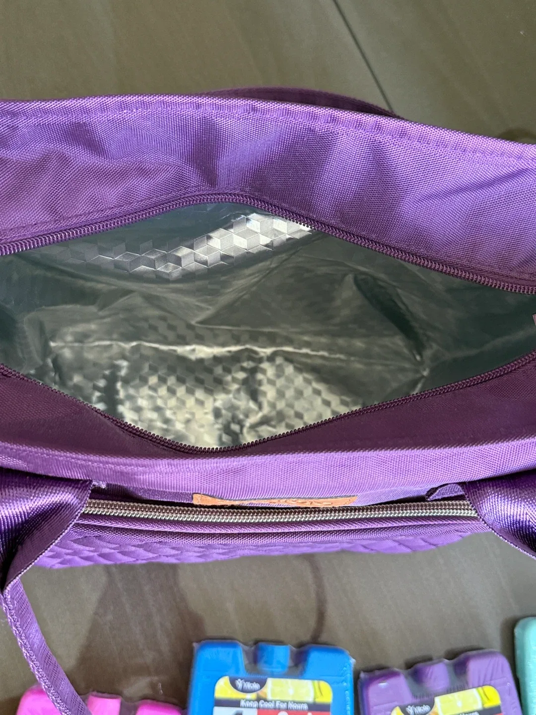 Yitole Purple Diaper Bag + 4 Cool Packs - New image indicator(3)