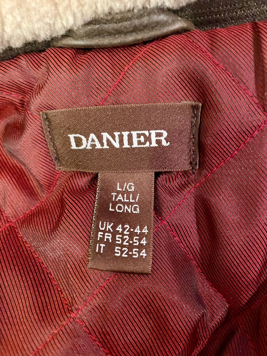 DANIER L/G Brown Leather Bomber Jacket - photo 4