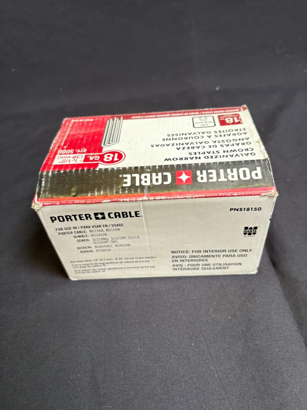 Porter Cable 18GA Narrow Crown Staples image indicator(5)