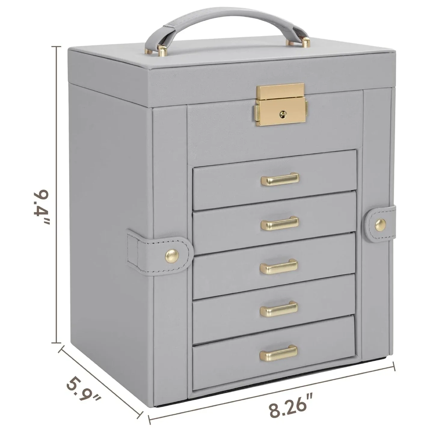 Jewelry Box, Jewelry Organizer with Mirror, Jewelry Storage image indicator(7)