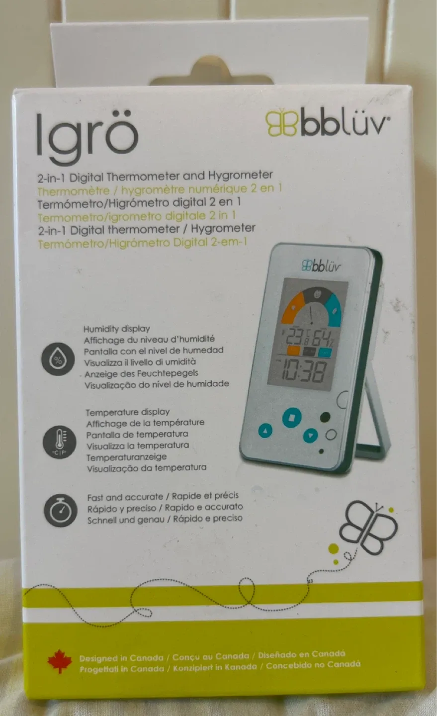 bblüv Igrö 2-in-1 Digital Thermometer & Hygrometer thumbnail