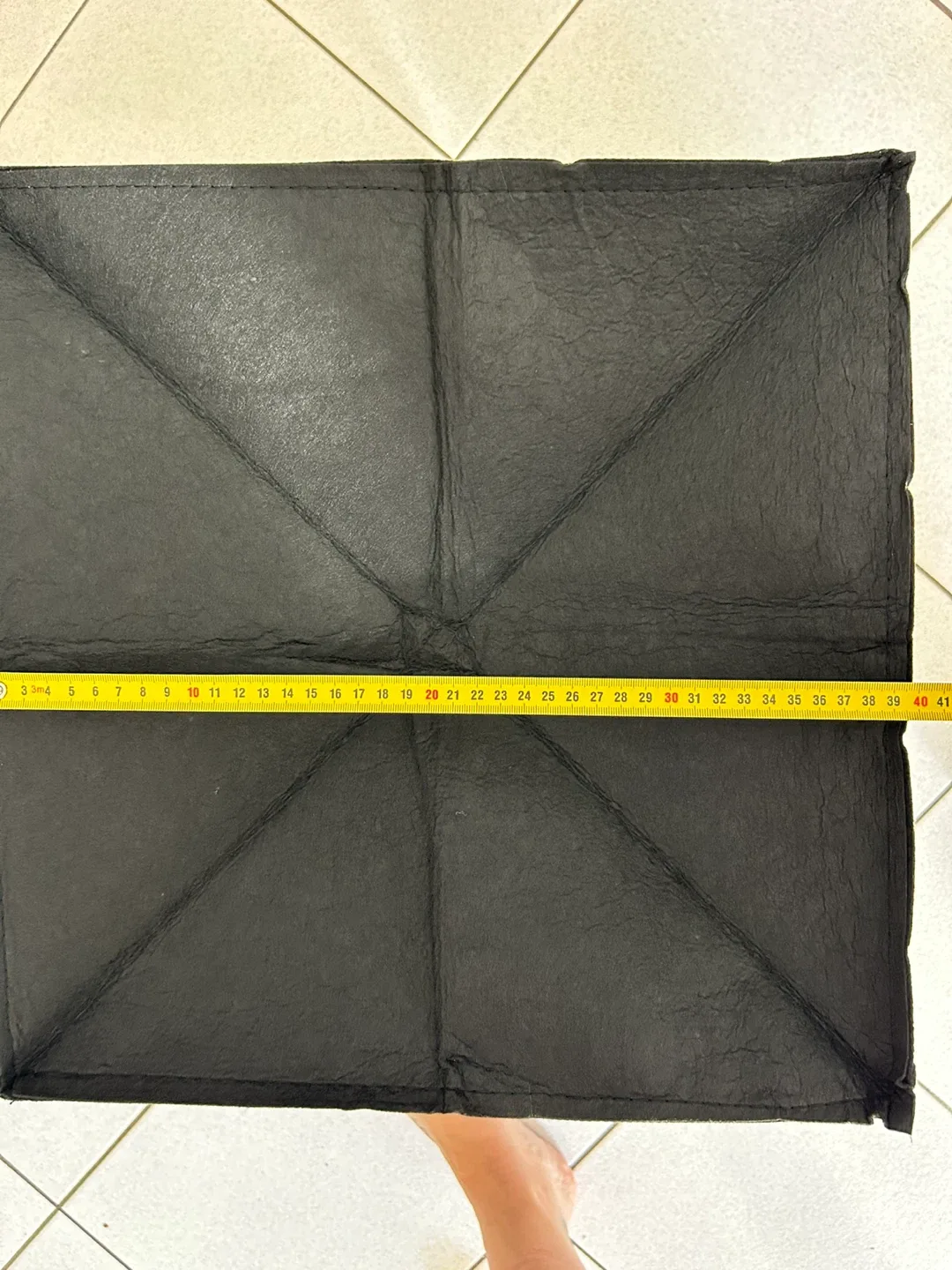 NEW Large Black Felt Storage Baskets (3) image indicator(4)