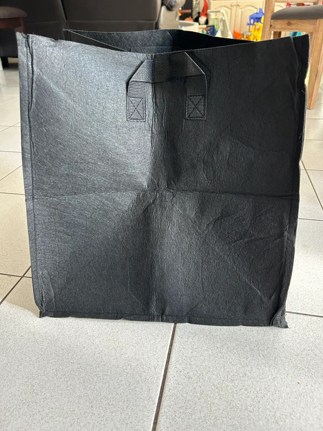 NEW Large Black Felt Storage Baskets (3) thumbnail