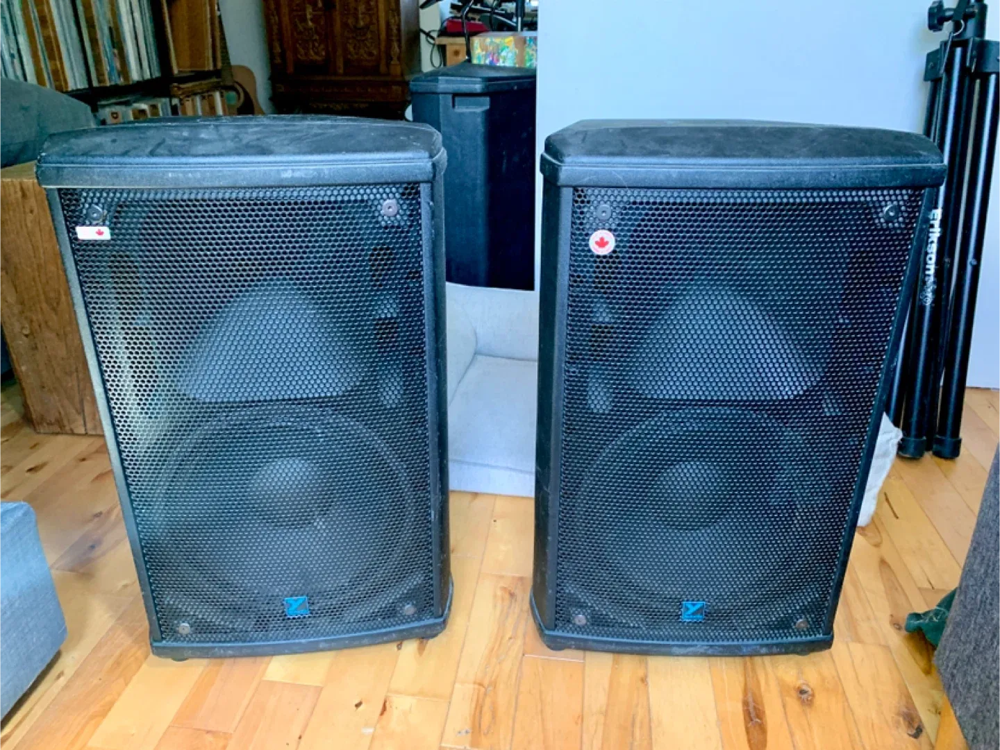 Yorkville NX25p powered PA speakers