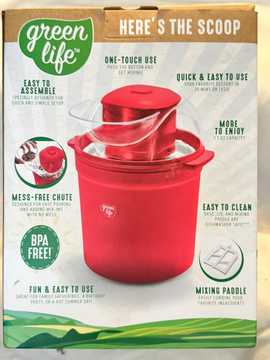 Green Life Scoop Express - Ice Cream Maker image indicator(2)