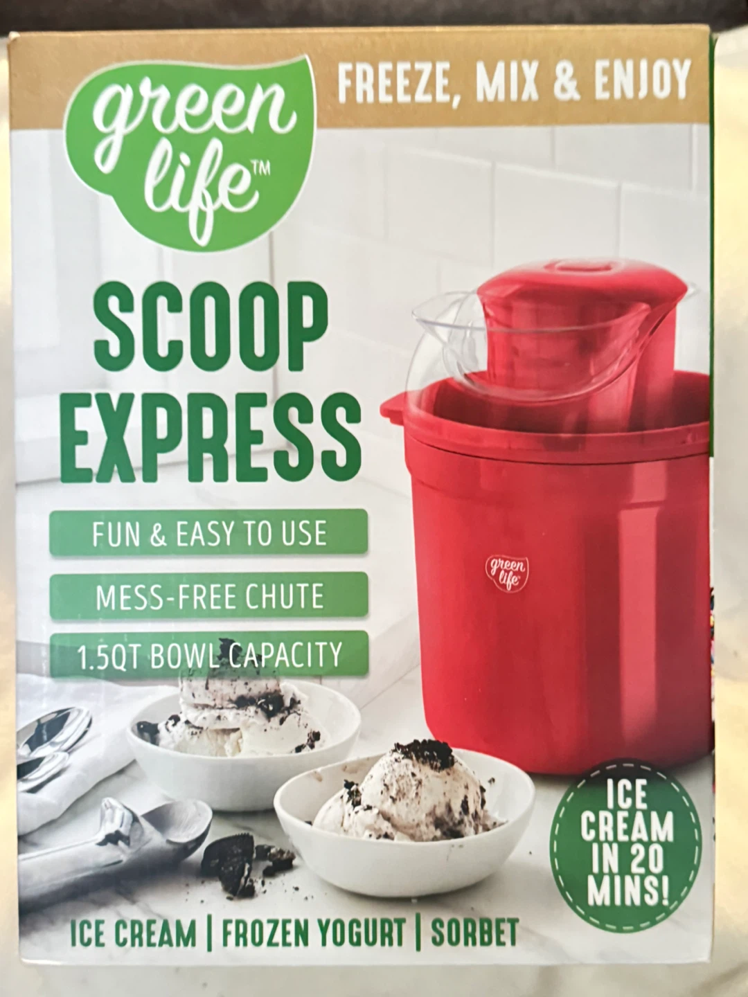 Green Life Scoop Express - Ice Cream Maker