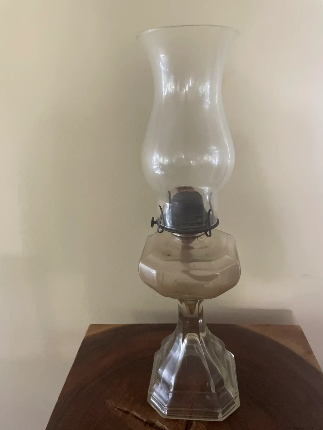 Vintage Glass Oil Lamp thumbnail