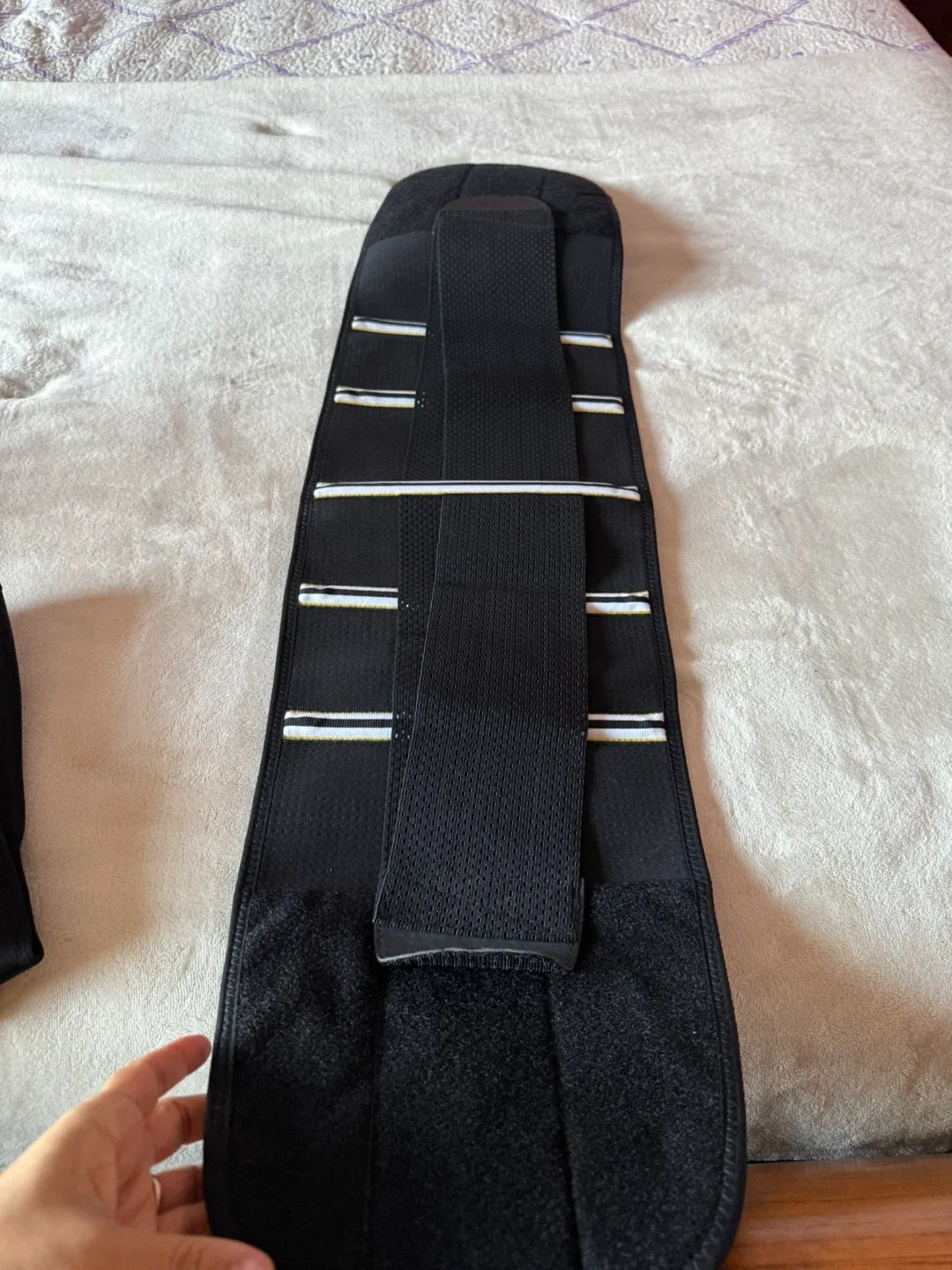 Back Support Belt- waist trainer - Black thumbnail