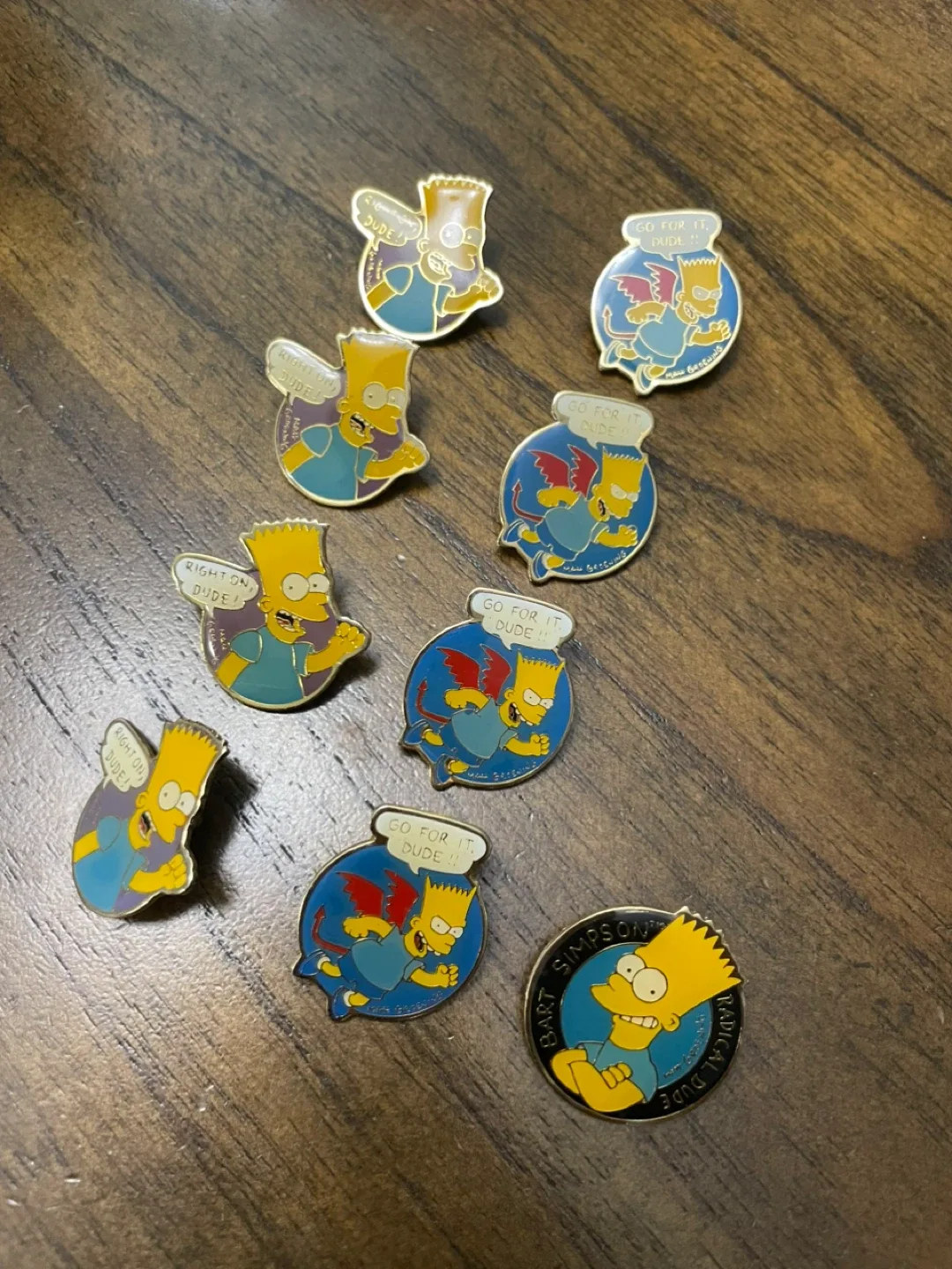 The Simpsons Bart Enamel Pins - Collection thumbnail