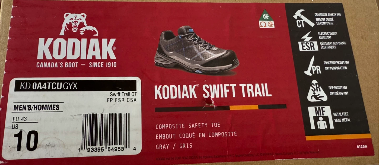 Kodiak Safety shoes - Size 10 - photo 2