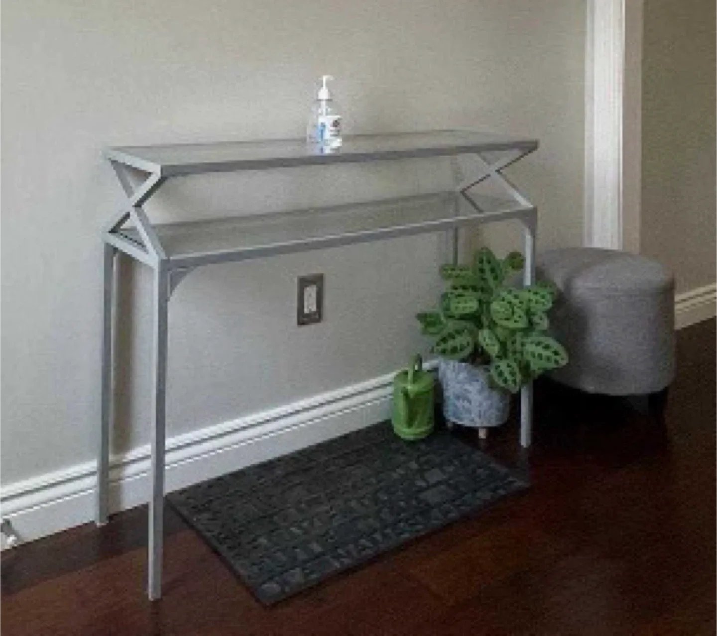 Silver Console Table - Pick Up September 13-14th thumbnail