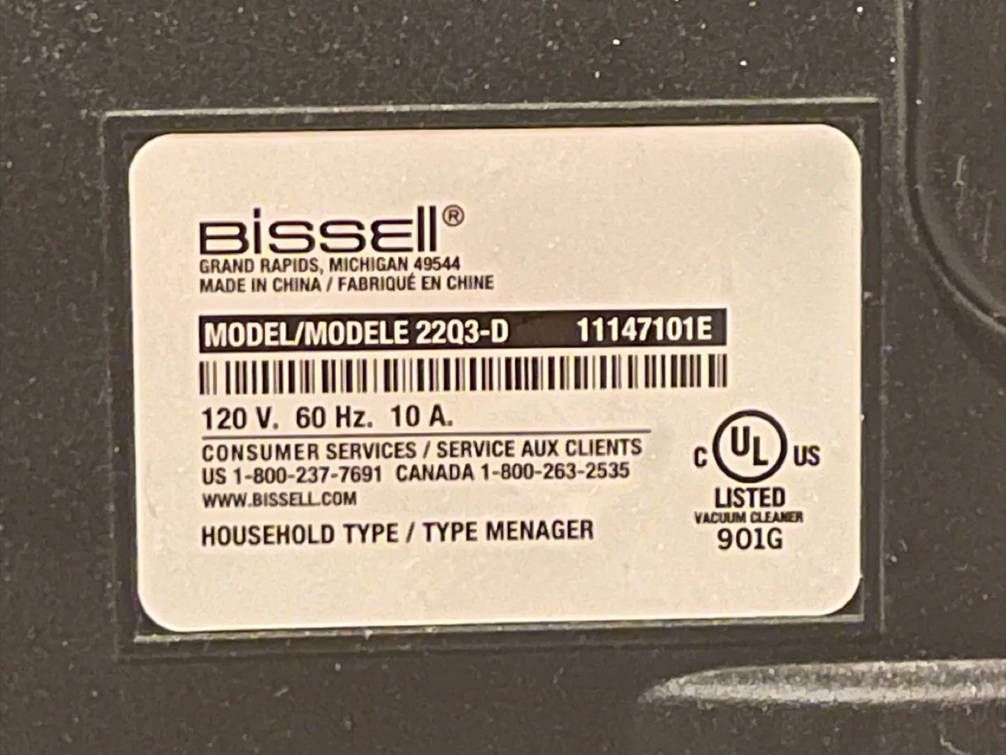 Bissell Easy Vac Vacuum - Model 2203-D image indicator(4)