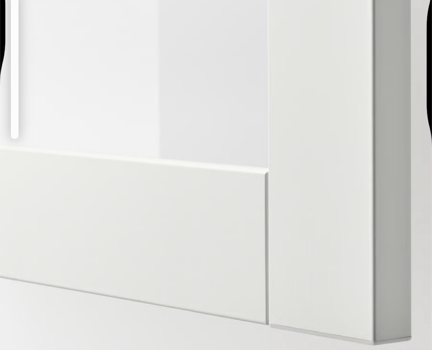 New IKEA SINDVIK Glass Door - beige/Clear, 60x64 cm - photo 2