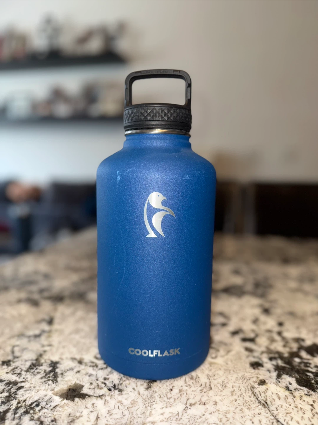 Coolflask 64 oz Water Bottle + 2 Lids + Sleeve - photo 4