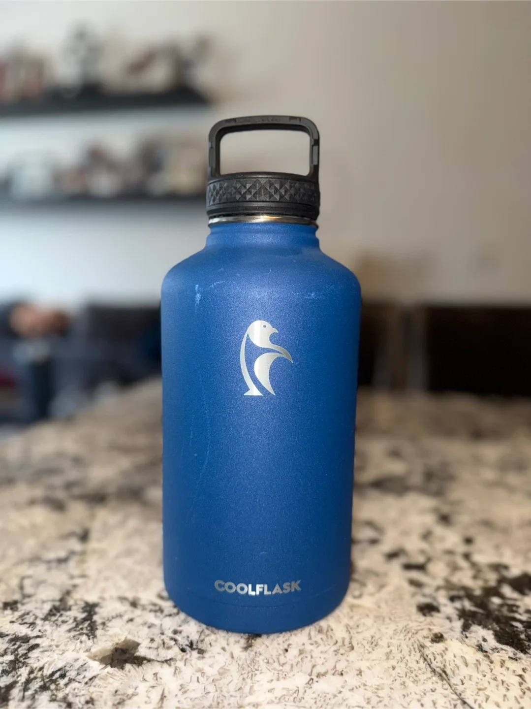 Coolflask 64 oz Water Bottle + 2 Lids + Sleeve image indicator(4)