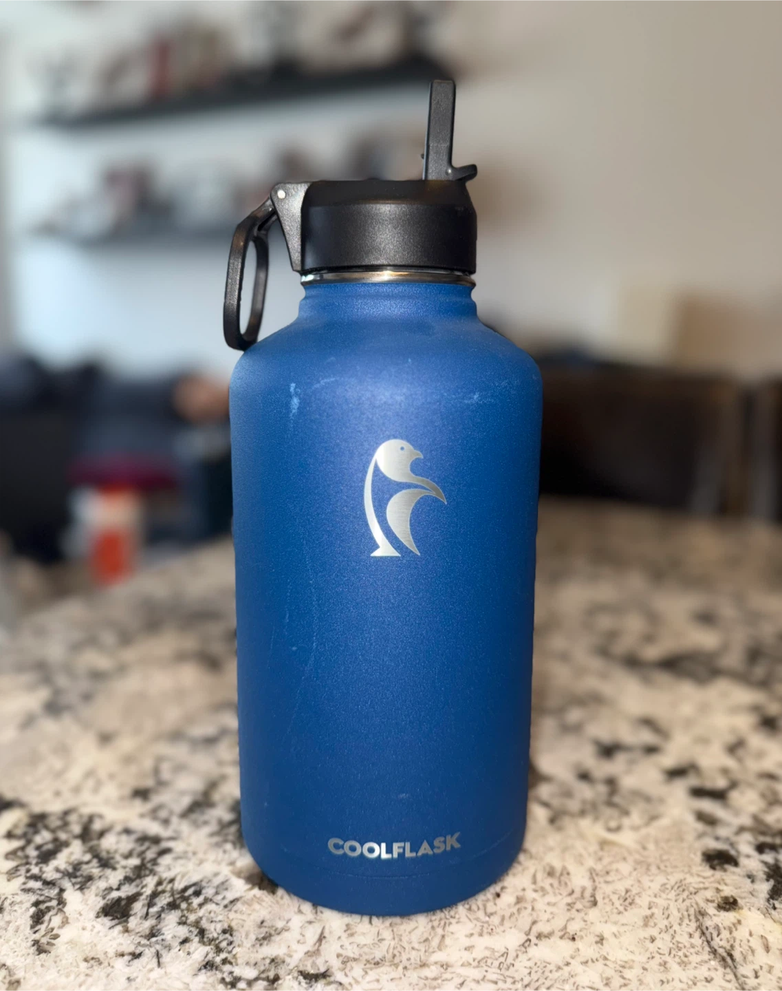 Coolflask 64 oz Water Bottle + 2 Lids + Sleeve - photo 3