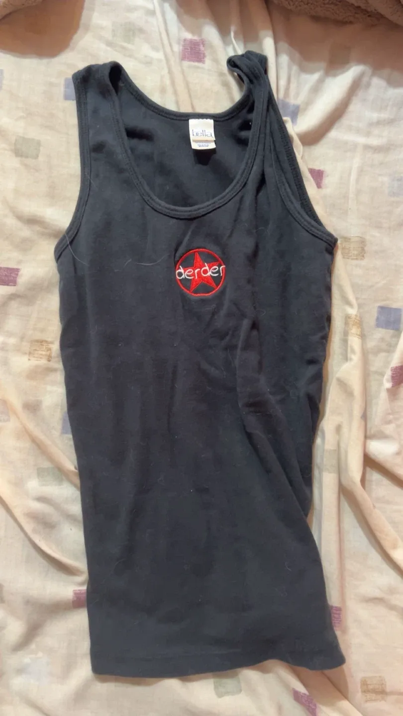 Bella Black Tank Top with Derder Logo thumbnail