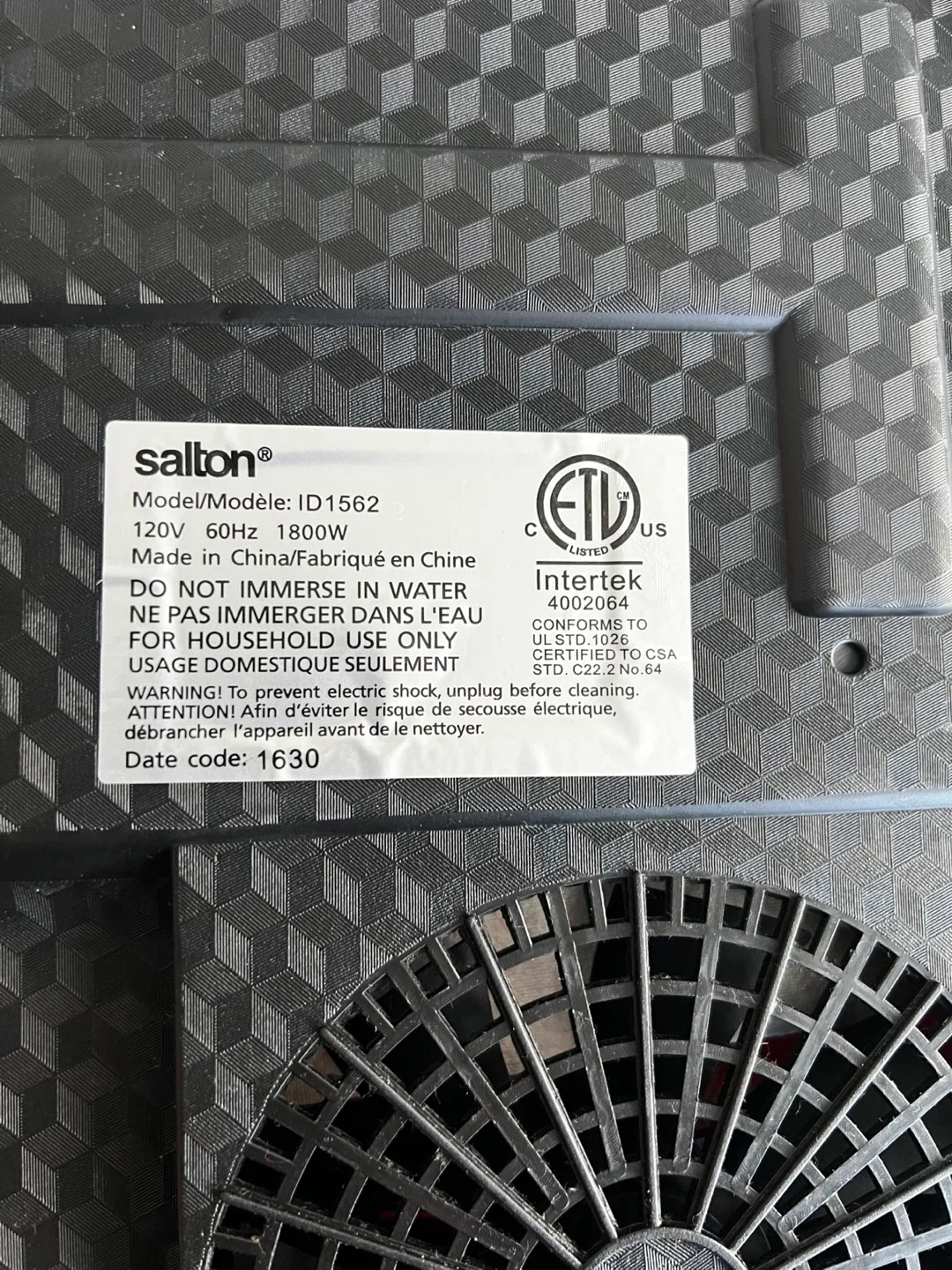 Salton Induction Cooktop - 1800W image indicator(3)