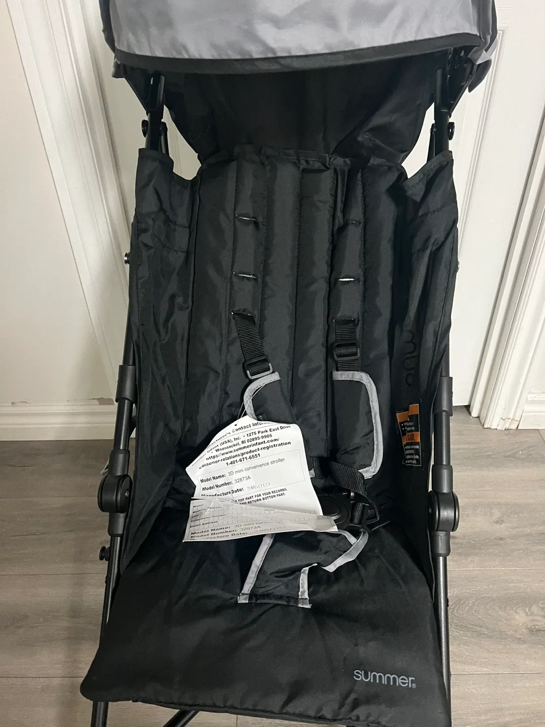 Summer 3D Mini Convenience Stroller - Black image indicator(3)