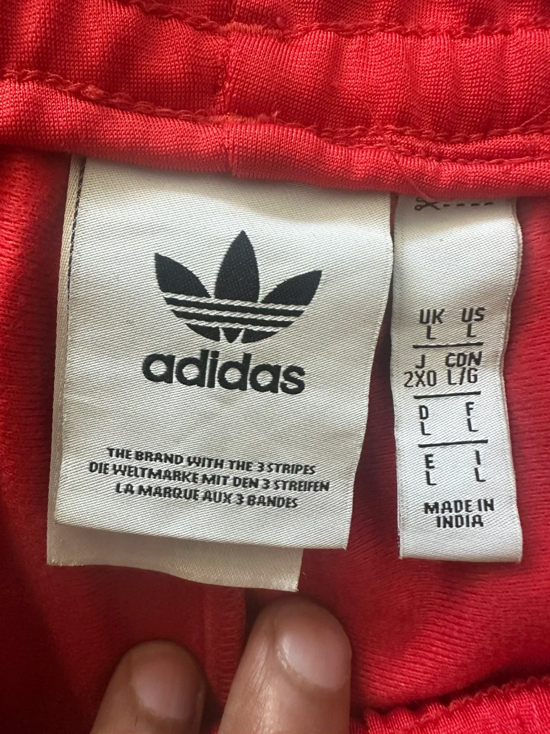 Adidas Red Track Pants - Size L image indicator(3)
