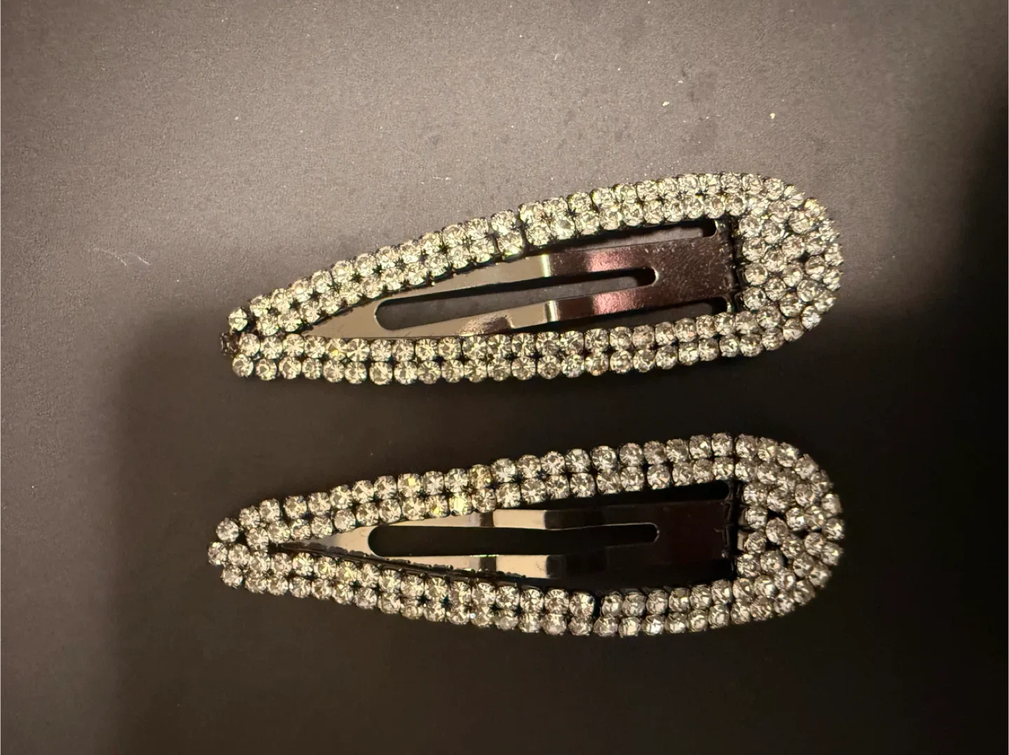 Rhinestone Hair Clips - Set of 2 thumbnail