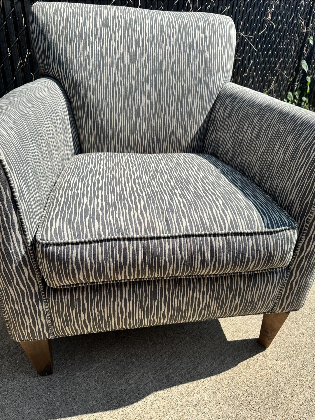 Striped Armchair
